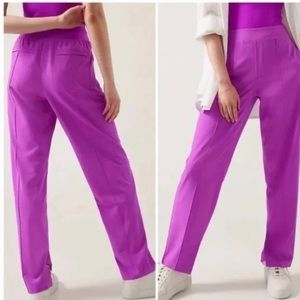 New ATHLETA NWT Brooklyn Heights Slim Pant Size 2 Violet